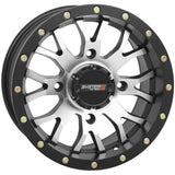 System 3 ST-3 Simulated Beadlock Machined/Matte Black Wheel 14x7 4/137 5+2 (+30mm)