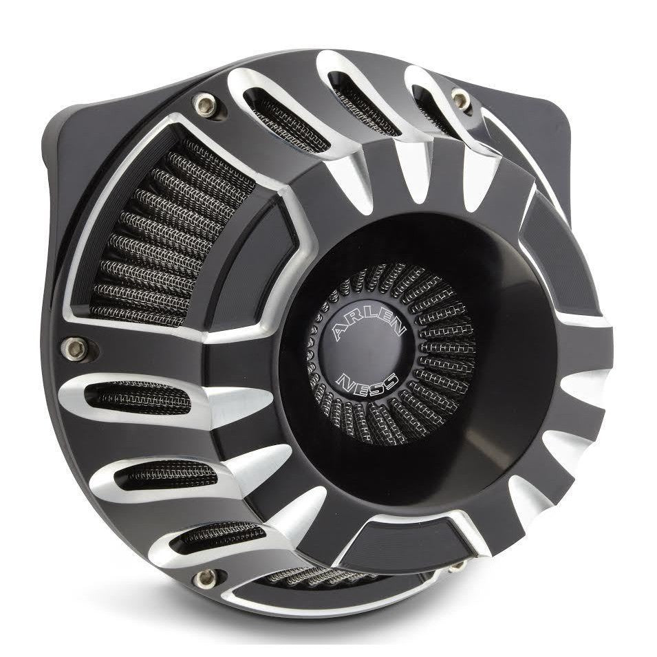 Harley XL883N Sportster Iron 883 09-13Deep Cut Inv. Air Cleaner Blk Arlen Ness