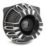 Harley XL883N Sportster Iron 883 09-13Deep Cut Inv. Air Cleaner Blk Arlen Ness