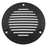 Bikers Choice Derby Cover For - 302821 3 Hole Grooved Black