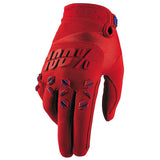 100% Men's Airmatic Gloves Fire Red S - 10004-003-10