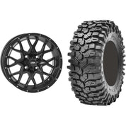 Set of 2 Mounted Wheel and Tire Kit Wheel: 14x7 4+3 4/156 Tire: 30x10-14 8 Ply