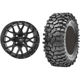 Set of 2 Mounted Wheel and Tire Kit Wheel: 14x7 4+3 4/156 Tire: 30x10-14 8 Ply