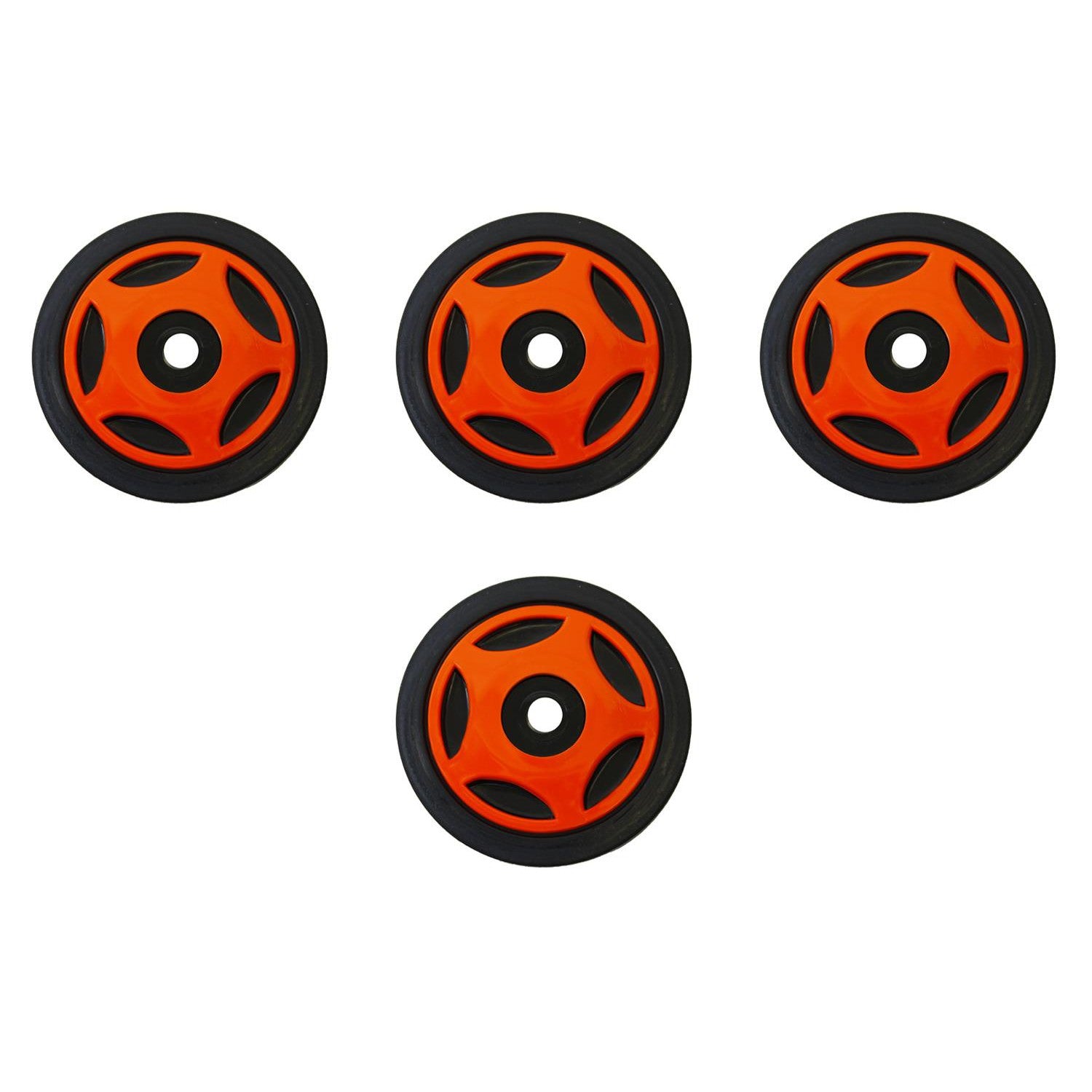 4 Front Rail Orange Idler Wheels Kit for ARCTIC CAT ZRT 600, 800 1995-2001