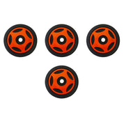 4 Front Rail Orange Idler Wheels Kit for ARCTIC CAT ZRT 600, 800 1995-2001