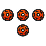 4 Front Rail Orange Idler Wheels Kit for ARCTIC CAT ZRT 600, 800 1995-2001