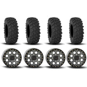 System 3 SB-7 Beadlock Titanium 15" Wheels And XTR370 Tires [33x10-15]