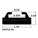 SPI Black Slide Runner Profile 21 56" 421-56-80