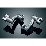 KURYAKYN UNIVERSAL APPLICATIONS CHROME MULTIFIT LONGHORN OFFSET PEG MOUNTS 8016