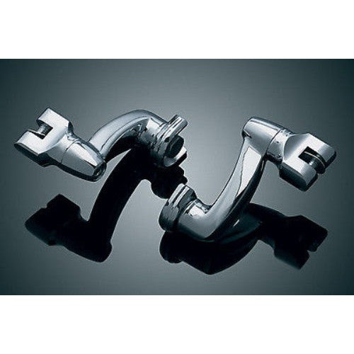 KURYAKYN UNIVERSAL APPLICATIONS CHROME MULTIFIT LONGHORN OFFSET PEG MOUNTS 8016