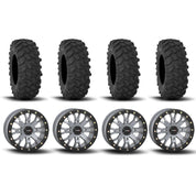 System 3 SB-4 Beadlock Cement Grey 15" Wheels And XTR370 Tires [32x10-15]