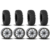 System 3 SB-4 Beadlock Cement Grey 15" Wheels And XTR370 Tires [32x10-15]