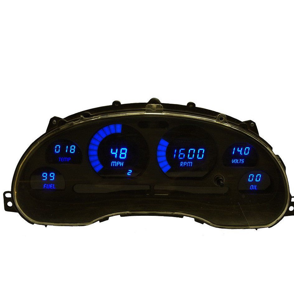 Intellitronix 1994-2004 Ford Mustang LED Digital DP7009 - Blue