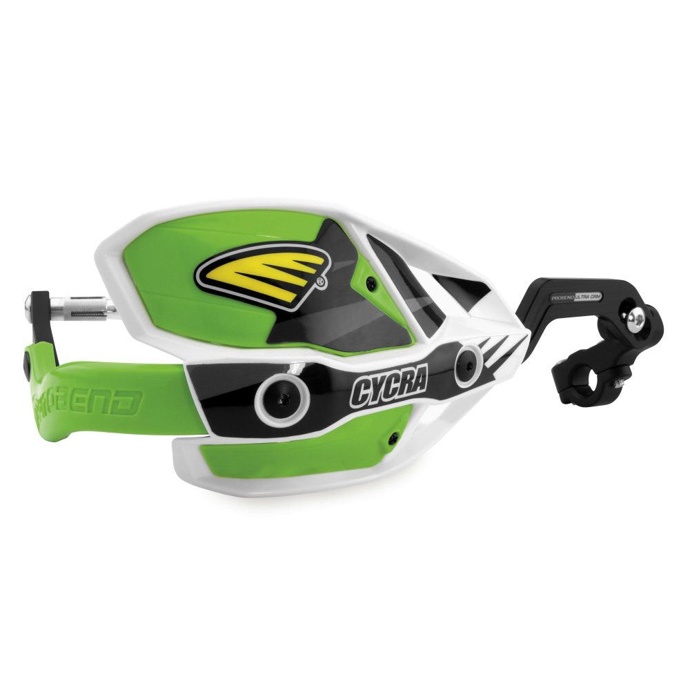 Cycra Probend Ultra CRM Handguard 7/8" Clamp White/Green - 1CYC-7407-72X