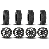 Rines System 3 ST-3 con beadlock simulado en negro mate de 15" y neumáticos XC450 [33x10R-15]