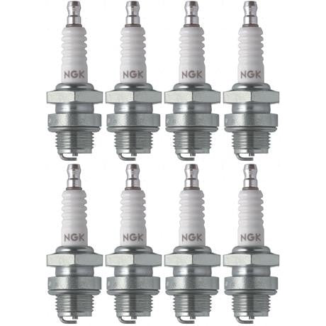 Set of 8 NGK Standard Spark Plugs for ski-Doo ELAN 1972-1971 Engine 250cc