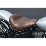 Mustang Wide Tripper Solo Seat Smooth Brown For Harley-Davidson Softail Slim FLSL 107 2018-2021 83050