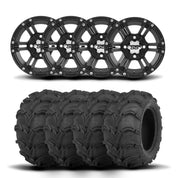 ITP SS212 12" Matte Black Wheels And Mud Lite Tires [28x12-12]