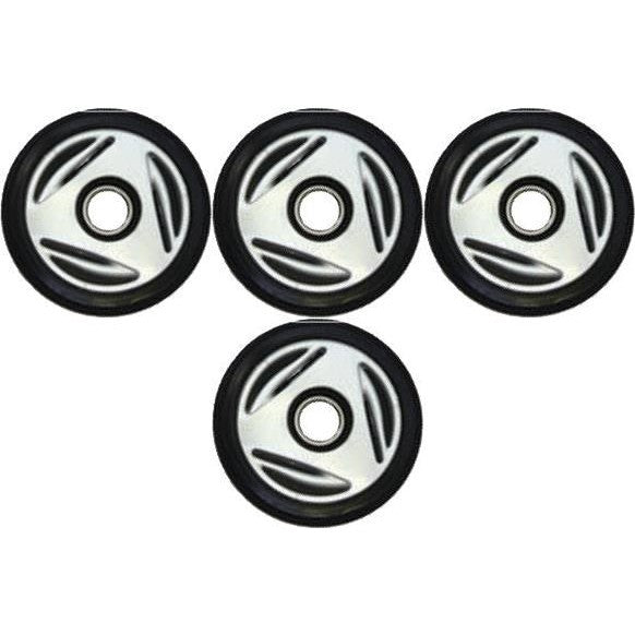 4 Front Rail Silver Idler Wheels BOMBARDIER/SKI-DOO MX Z 600/800 REV (all) 02-03