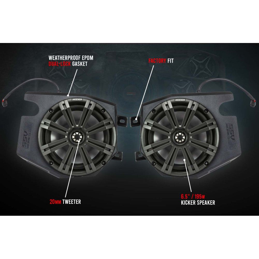 SSV Works Complete Kicker 5-Speaker Plug-And-Play System 220-RZ34-Q5KRC