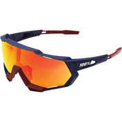 100% Speedtrap Sunglasses Soft Tact Flume with HiPer Red Mirror Lens - 61023-139-43
