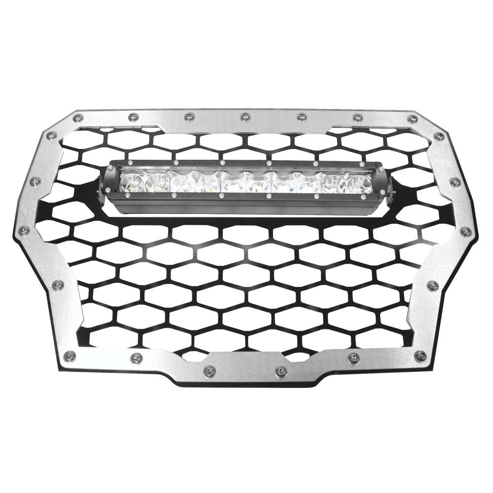 Modquad Front Grill with 10" Light Bar Black