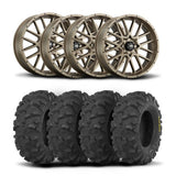 Llantas ITP Hurricane de 15" de bronce y neumáticos Blackwater Evolution [32x10-15]