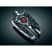 Kuryakyn Chrome ISO Widow Spider Rubber Footpeg Male Mount Pegs Set Pair Harley