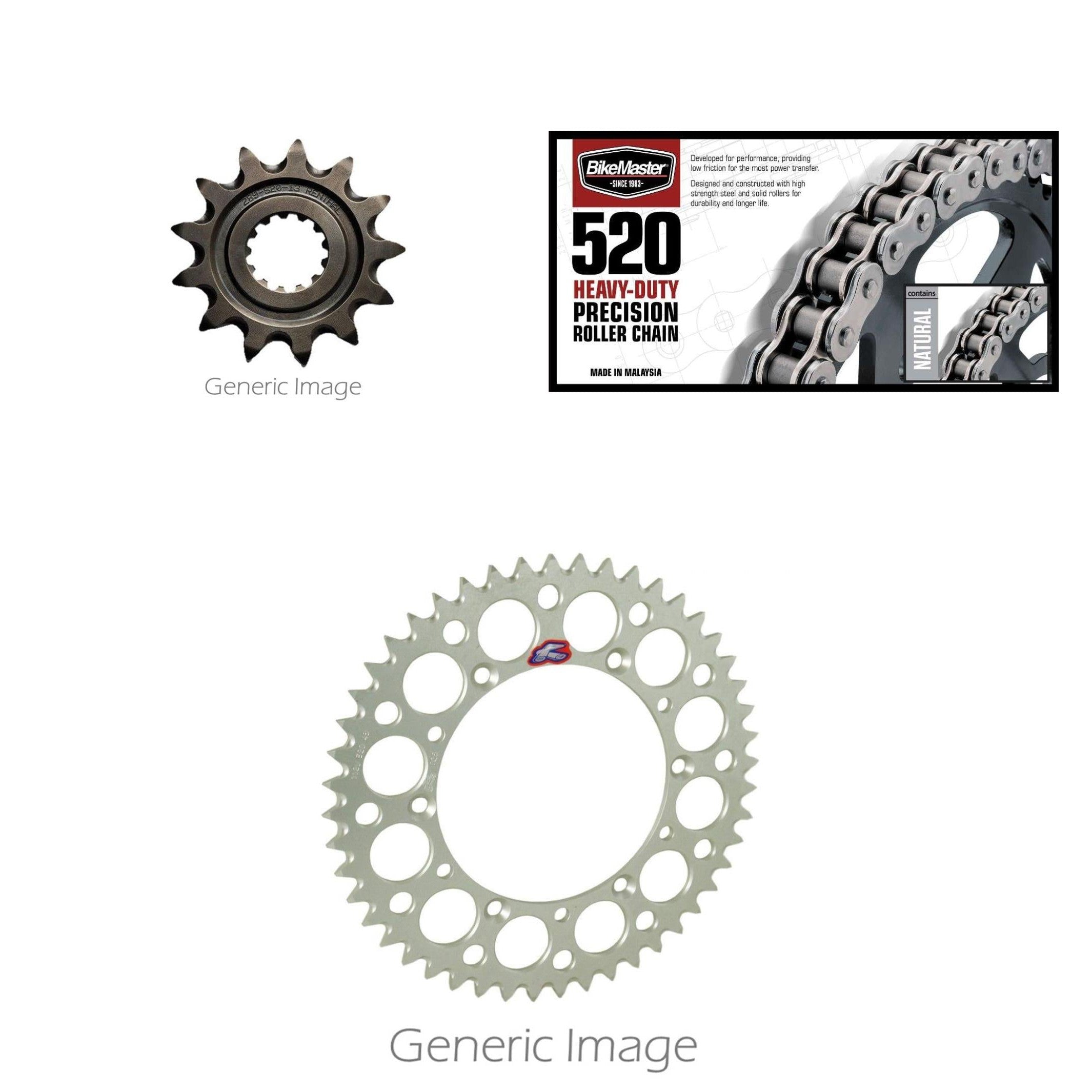 520H Chain,Front ST & Rear Alum Sprocket Kit for KAWASAKI Ninja 650 2005-2016