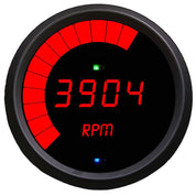 Intellitronix Tachometer Multi-Function LED Digital Programmable in Black Bezel - Red