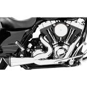 Freedom Performance Combat 2 Into 1 Shorty Exhaust Chrome With Black Sculpted Tip HD00852
