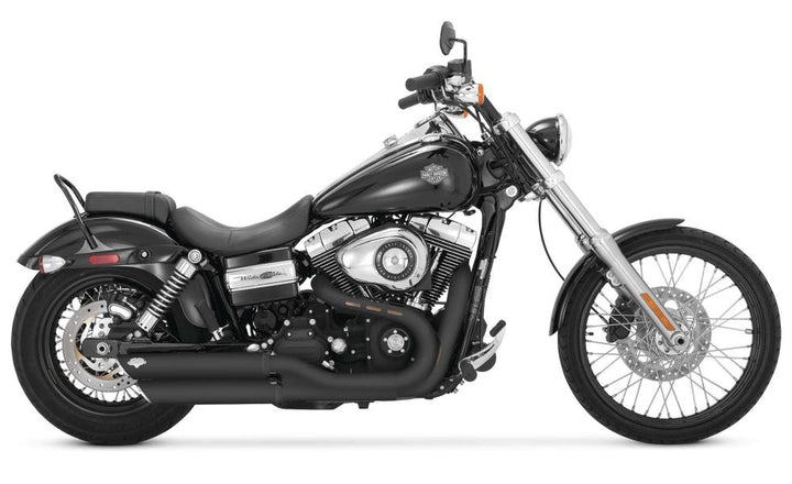 Vance And Hines Twin Slash Muffler 3in Slip On Exhaust Black With Fuelpak FP3