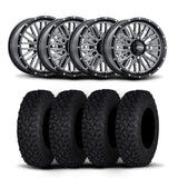 Rines ITP Momentum de 15" mecanizados en negro y neumáticos Coyote [33x10R-15]