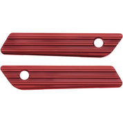 Arlen Ness Red 10-Gauge Saddlebag Latch Cover 03-616