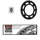 520 BMXR Chain, Front & Rear Steel Sprocket Kit KAWASAKI KLR 650 1990-2016