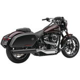 Cobra Slip-On Exhaust 4" 909 Twins Black - 6520B