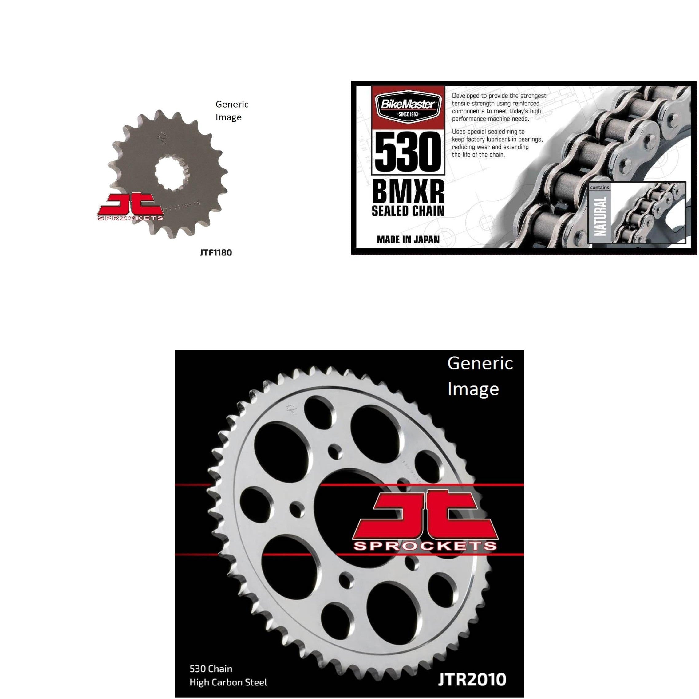 530 BMXR Chain Nat,Front & Rear Sprocket Kit TRIUMPH 900 Speed Triple 1994-1996