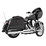 Freedom Performance Union 2-Into-1 Full Exhaust System Chrome/Black #HD00651