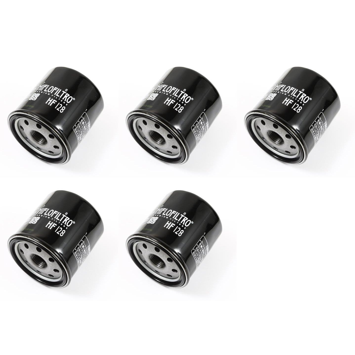 Set of 5 Hi Flo Oil Filter HF128 For Kawasaki Mule Models 1991-2014