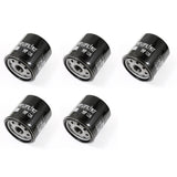 Set of 5 Hi Flo Oil Filter HF128 For Kawasaki Mule Models 1991-2014