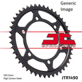 Piñón trasero de acero 42T para Kawasaki ZX600E Ninja ZX-6 1993-2004
