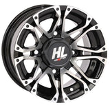 Llanta High Lifter 14x7 4/137 4+3, mecanizada en negro brillante, HL3, 14HL03-1137