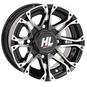 High Lifter 14x7 4/156 4+3 Gloss Black Machined HL3 Wheel 14HL03-1156