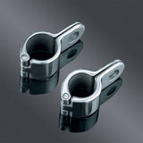 KURYAKYN CHROME MAGNUM QUICK CLAMPS FOR 1 INCH ENGINE GUARDS OR TUBING PAIR 1002