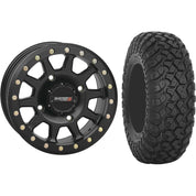 Set of 2 Mounted Wheel and Tire Kit Wheel: 14x7 5+2 4/156 Tire: 30x10-14 8 Ply