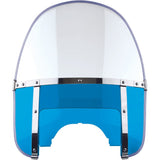 National Cycle Clear Beaded Heavy Duty Windshield, Blue With Mount Kit, Covered Forks