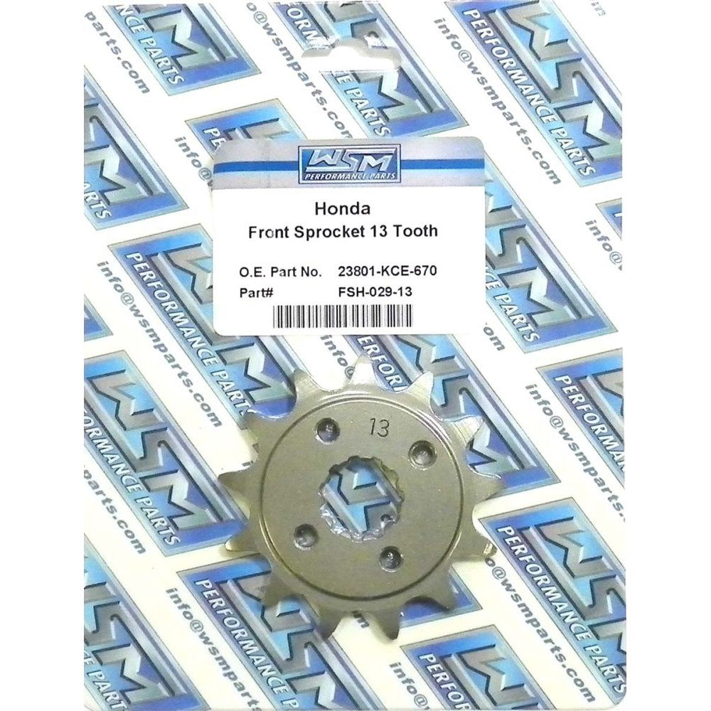 WSM Front Sprocket For Honda 250 XR 96-04 FSH-029-13