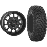 Set of 2 Mounted Wheel and Tire Kit Wheel: 14x7 4+3 4/156 Tire: 30x10-14 8 Ply