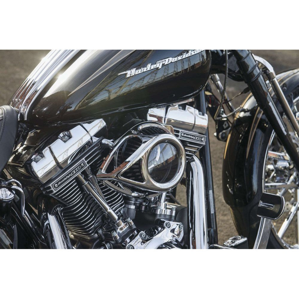 Arlen Ness Clear Tear Sucker Chrome Air Cleaner 18-976