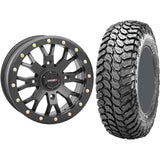 Set of 2 Mounted Wheel and Tire Kit Wheel: 14x7 6+1 4/156 Tire: 30x10-14 8 Ply
